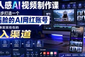 真人感AI视频制作课，从零起步打造一个不露脸的AI网红账号，打造一条实实在在的收入渠道【原创双语字幕】