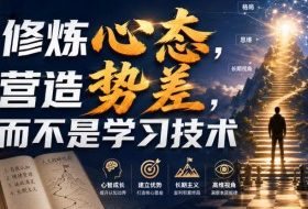 付费文章：修炼心态，营造势差，而不是学习技术