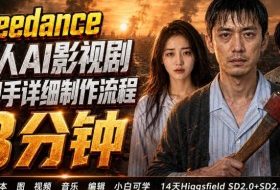 3分钟真人AI影视剧怎么做？SD 2.0手把手完整制作流程｜Higgsfield 14天SD 2.0/2.5无限生成