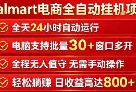 Walmart(沃尔玛)超市浏览标注项目,单账号日收益20+单电脑日收益可达800+带分佣机制【揭秘】