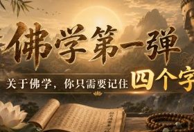 付费文章:佛学第一弹,关于佛学,你只需要记住四个字