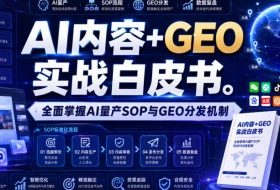 AI内容+GEO实战白皮书,全面掌握AI量产SOP与GEO分发机制【文档】