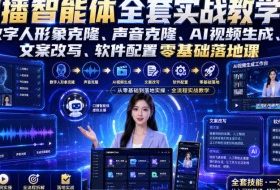 口播智能体全套实战教学|数字人形象克隆、声音克隆、AI视频生成、文案改写、软件配置零基础落地课