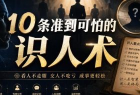 付费文章:10条准到可怕的识人术
