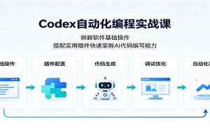 Codex自动化编程实战课:拆解软件基础操作,搭配实用插件快速掌握AI代码编写能力