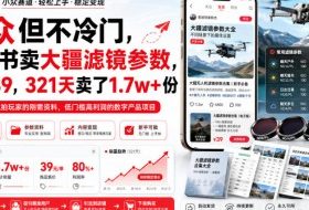 小众但不冷门,小红书卖大疆滤镜参数,一单39,321天卖了1.7w+份