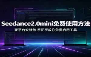 Seedance2.0mini免费使用方法:双平台安装包,手把手教你免费启用工具