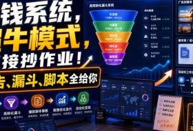 賺钱系统，超牛模式，直接抄作业！广告、漏斗、脚本全给你【原创双语字幕】