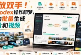 解放双手！用Codex操作即梦，自动批量生成图片和视频