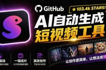 （19896期）Github上 103.4k stars 项目！AI自动生成短视频工具，输入主题即可生成文案配音字幕 MoneyPrinterTurbo