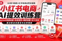 （19749期）小红书电商AI提效训练营―DeepSeek批量标题+快速混剪+爆款选题+达人玩法，解决新店流量低与出单难题