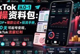 TikTok从0-1实操资料包:养号SOP+爆款公式+投流手册,新手30天可起号变现,抓住TikTok流量红利