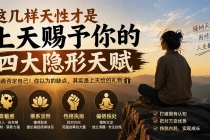 （19984期）付费文章：这几样天性才是上天赐予你的四大隐形天赋