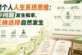 付费文章:搭建个人人生系统思维:减少问题发生概率,让正确选择自然发生