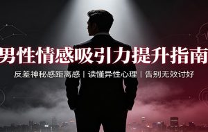 男性情感吸引力提升指南：反差神秘感距离感，读懂异性心理，告别无效讨好