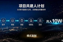 （20037期）做项目被割了100w。半年翻身。 合伙人月入10W的收入计划