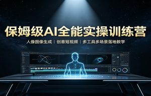 保姆级AI全能实操训练营:人像图像生成,创意短视频,多工具多场景落地教学