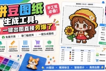 (20084期)拼豆图纸生成工具,手工党必备!一键出图直接夯爆了