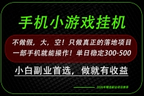 （20096期）这才是真正可落地项目！每天十几分钟就够了，轻松日入500+，长期稳定可做！