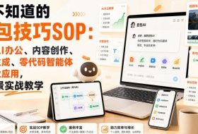 你不知道的豆包技巧SOP：豆包AI办公、内容创作、视频生成、零代码智能体与商业应用，全场景实战教学