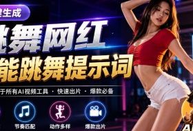 跳舞网红一键生成!万能AI跳舞提示词-任何模型都能用|AI追光
