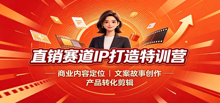 直销赛道IP打造特训营:商业内容定位,文案故事创作,产品转化剪辑 直销赛道IP打造特训营:商业内容定位,文案故事创作,产品转化剪辑