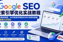 (20241期)Google SEO搜索引擎优化实战教程:从关键词挖掘、AI内容创作到技术SEO与排名追踪,跑通增长全流程