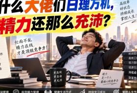 付费文章:为什么大佬们日理万机,精力还那么充沛?