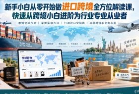 新手小白从零开始做进口跨境全方位解读课，快速从跨境小白进阶为行业专业从业者