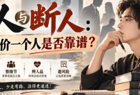付费文章:识人与断人:如何评价一个人是否靠谱?