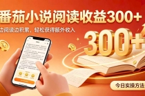 （20213期）全自动番茄挂机玩法，日入300+掌握简单易上手的线上增收方式。