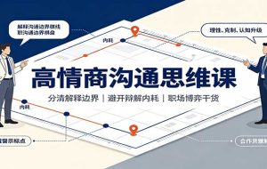 高情商沟通思维课:分清解释边界,避开辩解内耗,职场博弈干货
