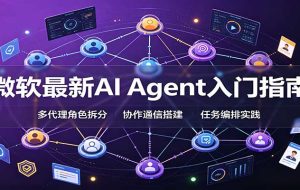 微软最新AI Agent入门指南:框架选型,模式设计,多代理搭建与生产部署完整解读