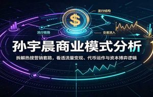 孙宇晨商业模式分析：拆解热搜营销套路，看透流量变现、代币运作与资本博弈逻辑