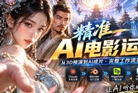 AI视频终于能精准运镜了！Claude+Blender+Higgsfield免费插件实测