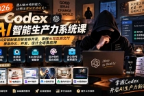 （20535期）2026 Codex AI智能生产力系统课-更新｜从安装配置到智能体开发，掌握AI写改测交付，覆盖办公、开发、设计全场景应用