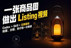 Codex+无限画布,把一张商品图变成可执行的Amazon Listing视频