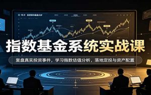 指数基金系统实战课：复盘真实投资事件，学习指数估值分析，落地定投与资产配置