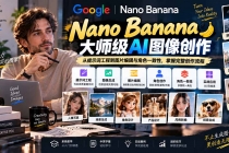 (20610期)【无水印】Nano Banana大师级AI图像实战课:从提示词工程到图片编辑与角色一致性,掌握完整创作流程