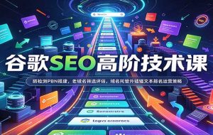 谷歌SEO高阶技术课:防检测PBN搭建,老域名筛选评估,域名托管外链锚文本排名运营策略
