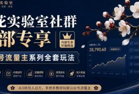 梅花实验室社群内部专享-公众号流量主系列全套玩法