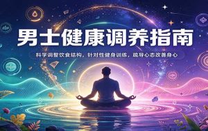 男士健康调养指南:科学调整饮食结构,针对性健身训练,疏导心态改善身心