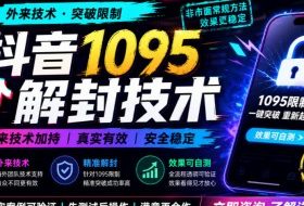 抖音1095解封技术,外来技术,效果自测