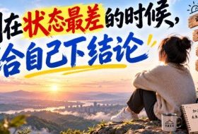 某公众号付费文章:别在状态最差的时候,给自己下结论