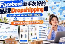 Facebook新手友好的品牌Dropshipping课,Facebook Ads+选品+供应链,零经验无大预算也能玩明白【原创双语字幕】