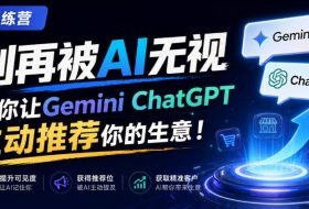 A训练营，别再被AI无视，教你让GeminiChatGPT主动推荐你的生意！【原创双语字幕】
