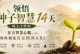 鹿大米领悟种子智慧14天线上工作坊,东方智慧心髓,助你创造富足圆满人生!