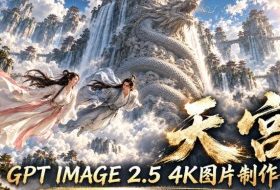 GPT Image 2.5实测!4K到底多清楚?皮肤、手指、修图与天宫场景全面测试