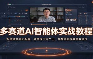 多赛道AI智能体实战教程：智谱清言驯化配置，剧情提示词产出，多赛道短视频高效创作