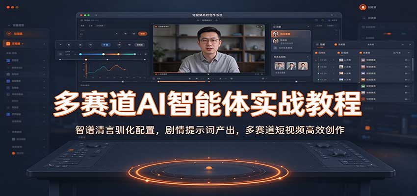 多赛道AI智能体实战教程:智谱清言驯化配置,剧情提示词产出,多赛道短视频高效创作 多赛道AI智能体实战教程:智谱清言驯化配置,剧情提示词产出,多赛道短视频高效创作